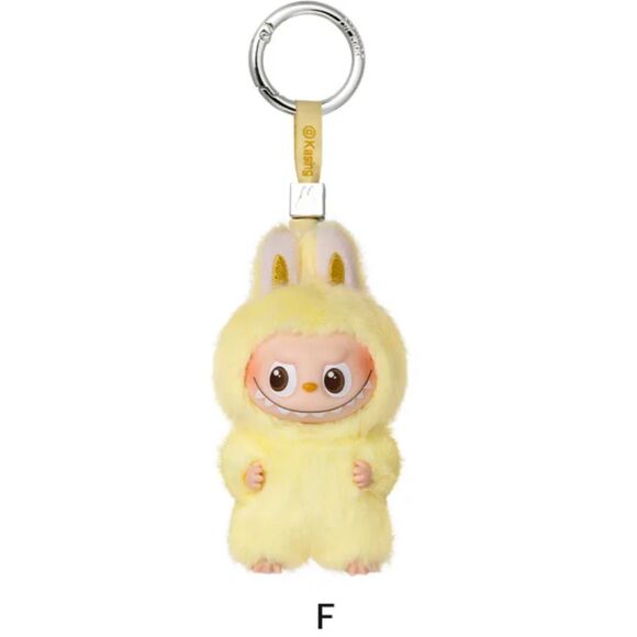 Authentic PopMart Labubu The Monsters Pin for Love Series “F” Yellow Plush Penda - Picture 1 of 14